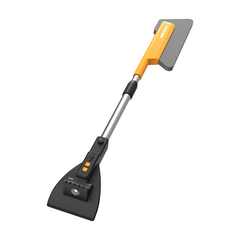 ❄️新作！多機能カー用スノーショベル ライト付き・雪落としブラシ・霜取り・ガラス解氷対応の冬用必需品 冬の朝の面倒な雪かきやガラスの凍結—— その悩みをこの1本で一気に解決！ ライト搭載 × 雪ブラシ × スクレーパー（霜取り） の 多機能スノーショベルは、 暗い時間帯の作業も、凍結ガラスの除去もスムーズ。 車を冬から守る、今大注目の便利アイテムです。