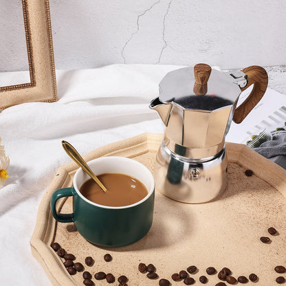 セイコーモカポット高品質の厚い八角形ポットイタリアンコーヒーポット手淹れたコーヒーポット抽出コーヒー