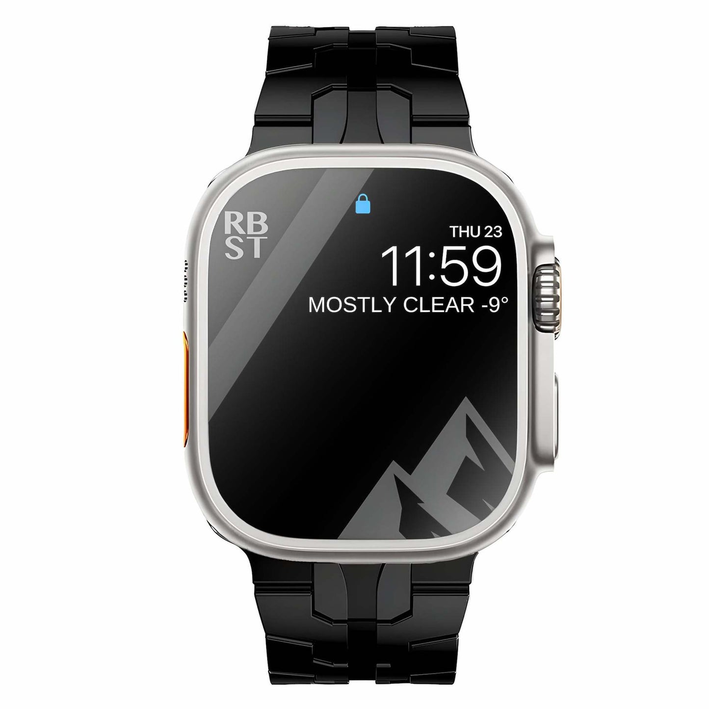 Apple Watch 8 / Ultra 対応 チタニウム・アイアンマンメタルスマートウォッチバンド