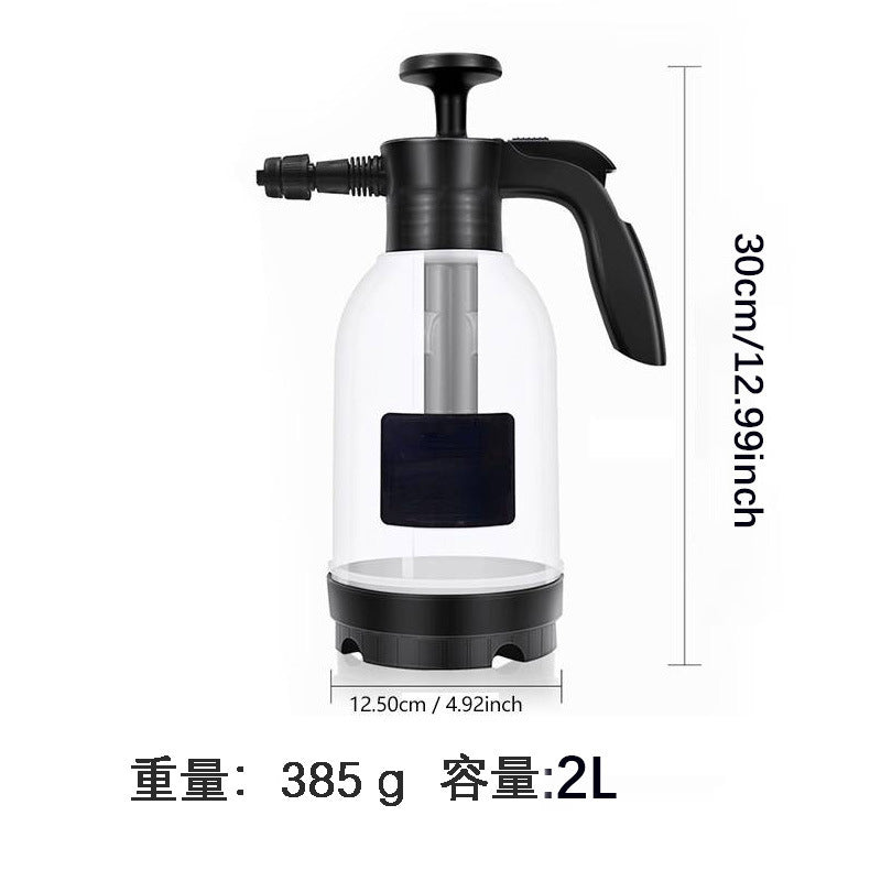 🚗💦 手動エアプレッシャー式 高圧フォームスプレーボトル｜洗車・清掃・ガーデニング兼用 乾湿両用スプレー “手動で圧力をためて、強力噴射。” 車の泡洗浄から家庭の掃除、ガーデニングまで これ1本で対応できる 高圧ハンドスプレーヤー。 コンパクトながらプロ級の噴射力が魅力です。