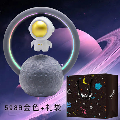 🪐 浮遊する宇宙飛行士スピーカー – 音と光の未来体験！