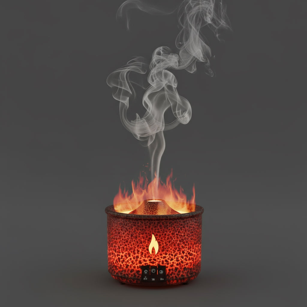 国境を越えた模擬炎アロマセラピーマシン加湿器家庭用エッセンシャルオイルアロマセラピーディフューザー