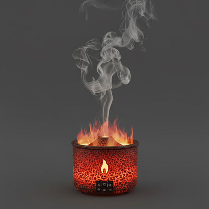 国境を越えた模擬炎アロマセラピーマシン加湿器家庭用エッセンシャルオイルアロマセラピーディフューザー