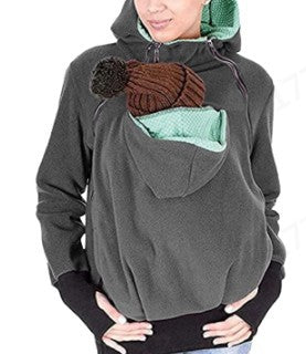 秋冬スリーインワンリムーバブルベビーバッグ多機能カンガルーマザーセータージャケットレディース服