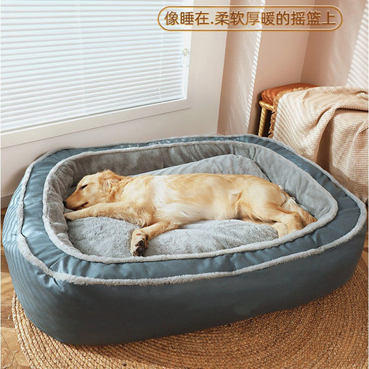 大型犬小屋冬の暖かい犬用ベッド四季ユニバーサル犬用マット暖かい睡眠パッド
