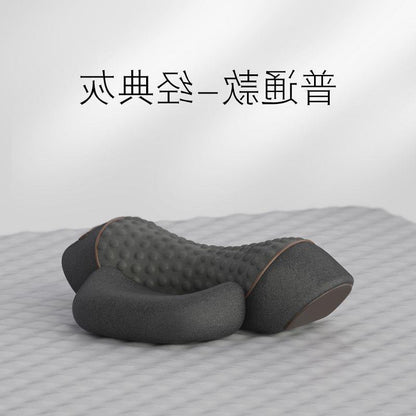 温熱・牽引・マッサージ機能付き 颈椎サポート枕｜睡眠時の頸椎ケア・スパインアライメント・メーカー直販モデル “寝ている間に首を整える。” 頸椎を守りながら睡眠の質を高めるために設計された、 温熱 × 牽引 × マッサージ の多機能ネックケア枕です。 日々の首の負担をやわらげ、翌朝の軽さを実感できます。