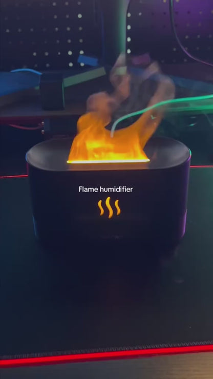 クリエイティブシミュレーション炎アロマセラピーマシン加湿器アロマセラピー雰囲気ランプベッドルームリビングルーム車