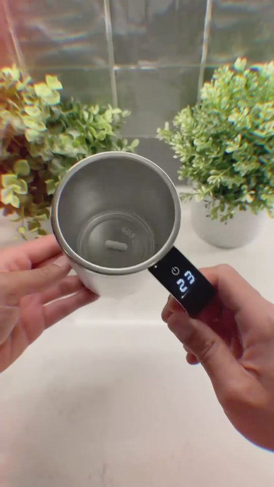 🇯🇵 全自動マグカップ – ワンタッチでかき混ぜ完了！☕️